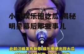 小飞娱乐圈吃瓜,揭秘明星幕后那些事儿