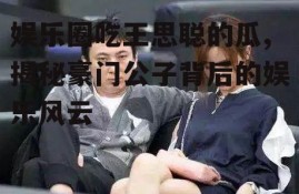 娱乐圈吃王思聪的瓜,揭秘豪门公子背后的娱乐风云